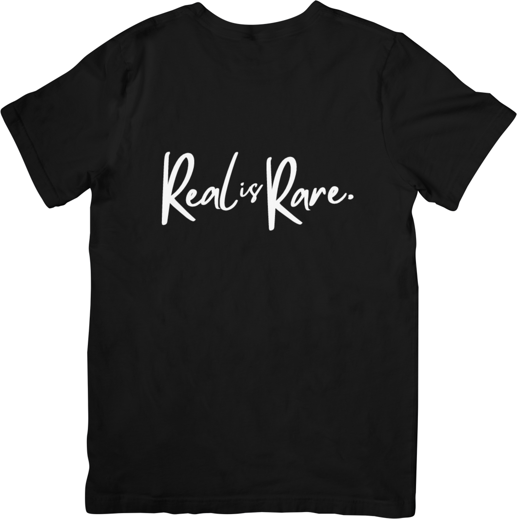 ALL BLACK REAL IS RARE TEE SHIRT